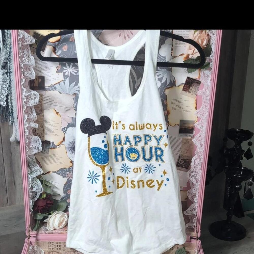 Disney white tank top